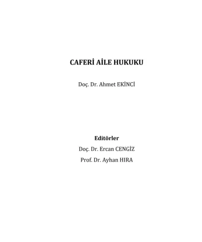 CAFERI AILE HUKUKU