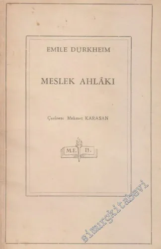 Meslek Ahlâkı -        1949