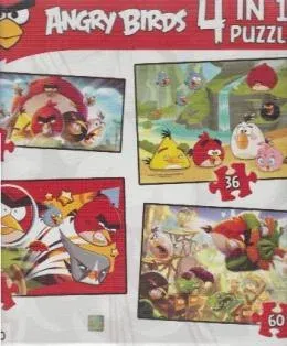 Angry Birds 4 lü Kutu Puzzle