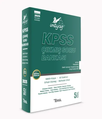 İMTİYAZ KPSS Çıkmış Soru Bankası