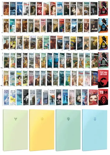 93 Dünya Klasiği ve Pastel Çizgisiz Defter Seti -2 - Halkkitabevi