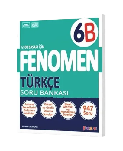 Fenomen Yayınları 6.Sınıf Türkçe B Soru Bankası