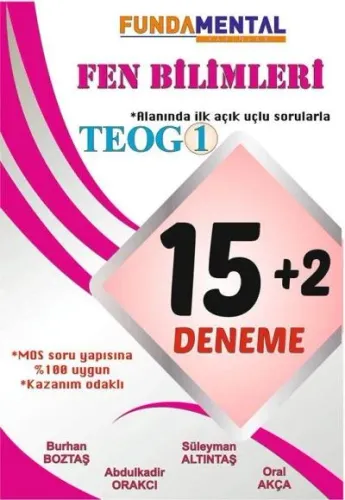 Fundamental 8. Sınıf TEOG 1 Fen Bilimleri 15+2 Deneme