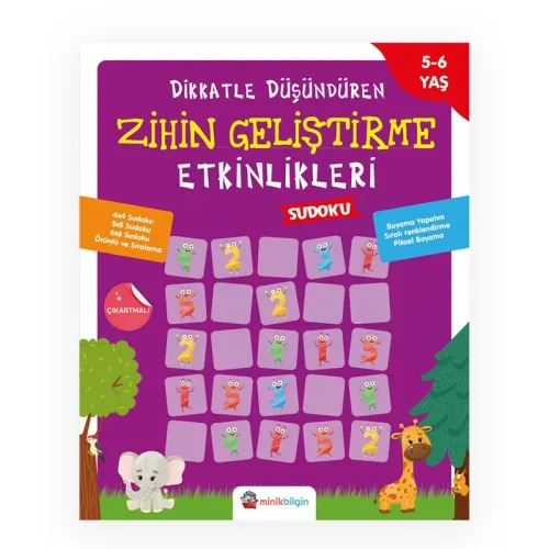 DİKKATLE DÜŞÜNDÜREN ZİHİN GELİŞTİRME SUDOKU 5-6 Yaş