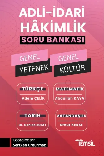 Adli-İdari Hâkimlik Genel Yetenek-Genel Kültür Soru Bankası