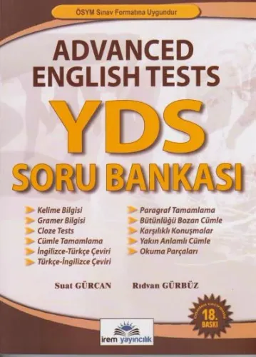 İrem Advanced English Tests YDS Soru Bankası