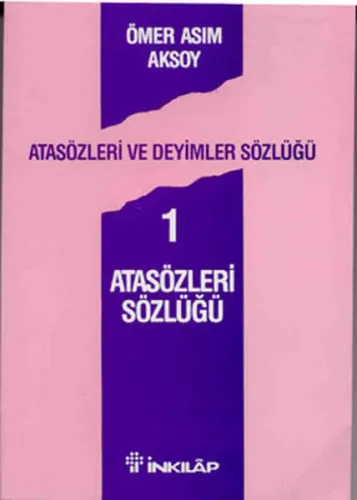 Atasözleri Sözlüğü 1; Atasözleri ve Deyimler Sözlüğü 1