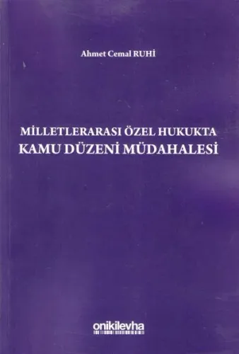 Milletlerarası Özel Hukukta Kamu Düzeni Müdahalesi
