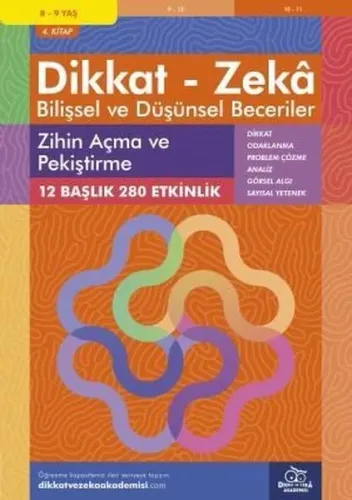 Zihin Açma ve Pekiştirme (8 - 9 Yaş 4.Kitap, 280 Etkinlik) / Dikkat – 