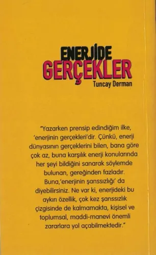 Enerjide Gerçekler Tuncay Derman Kendi Yayını %40 indirimli