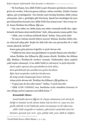Ruhul Beyan Tefsirindeki Tüm Kıssalar ve Hisseleri İsmail Hakkı Bursev