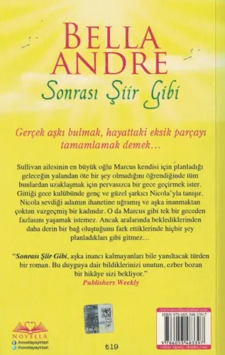 Sonrası Şiir Gibi Bella Andre Novella %44 indirimli