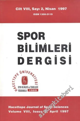 Spor Bilimleri Dergisi - Cilt: 8, Sayı: 2, Nisan 1997