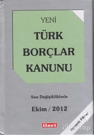 Yeni Türk Borçları Kanunu