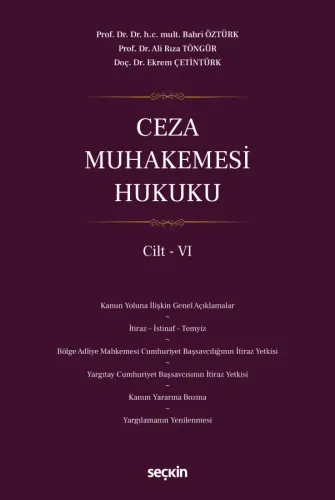 Ceza Muhakemesi Hukuku Cilt – VI