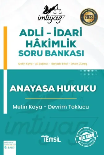 İmtiyaz Anayasa Hukuku Soru Bankası