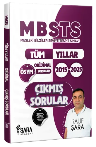 Şara Akademi 2026 MBSTS Çıkmış Sorular Tüm Yıllar