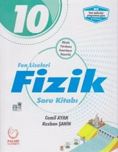 Palme Yayınları 10. Sınıf Fen Liseleri Fizik Soru Kitabı Palme