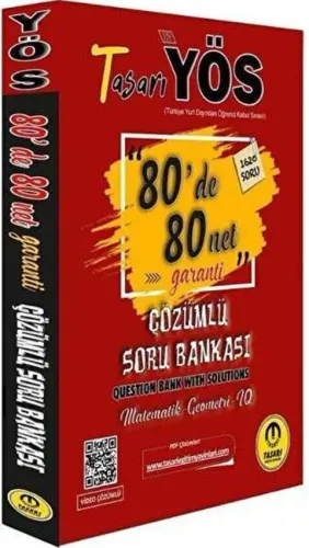 Tasarı YÖS 80 De 80 Net Garanti Soru Bankası