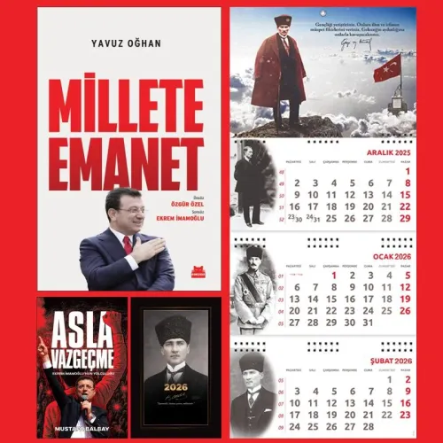 Millete Emanet ve Asla Vazgeçme - Kalpaklı Ajanda - Sakarya Duvar Takv