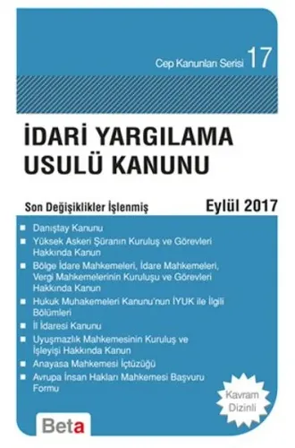 Cep-017: İdari Yargılama Usulü Kanunu
