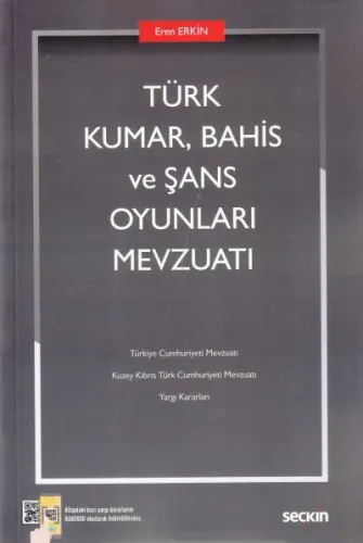 Türk Kumar, Bahis ve Şans Oyunları Mevzuatı Eren Erkin