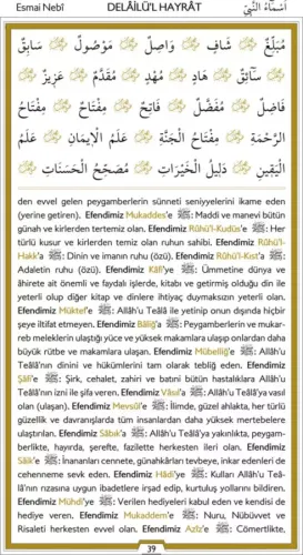 Delailül Hayrat ve Tercümesi Muhammed bin Süleyman el Cezüli