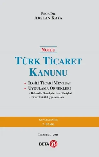 Notlu Türk Ticaret Kanunu