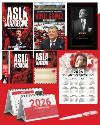 Asla Vazgeçme - Ayraç - Kartpostal - Poster - Böyle Gitmez -  2026 Aja