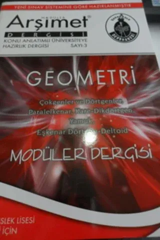 Geometri Modüler Dergisi Sayı: 3