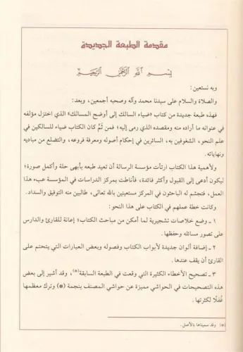 Ziyaus Salik ila evzahil Mesalik ضياء السالك إلى أوضح المسالك