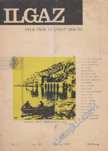 Ilgaz Aylık Fikir ve Sanat Dergisi - Türk Dili Bilimsel Kurultayı Özel Sayısı - Sayı: 83    7  Ağustos
