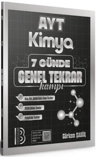 Benim Hocam AYT Kimya 7 Günde Genel Tekrar Kampı