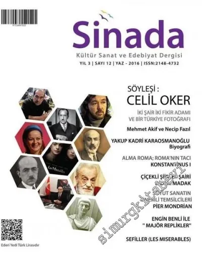 Sinada Kültür, Sanat ve Edebiyat Dergisi - Celil Oker - Sayı: 12    Yıl: 3  Yaz