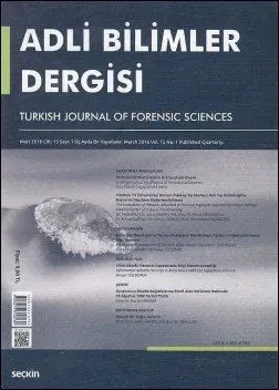 Adli Bilimler Dergisi Cilt: 15 Sayı: 1 Mart 2016