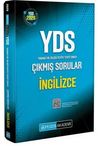 Pegem Yayınları 2026 YDS İngilizce Çıkmış Sorular Çözümlü