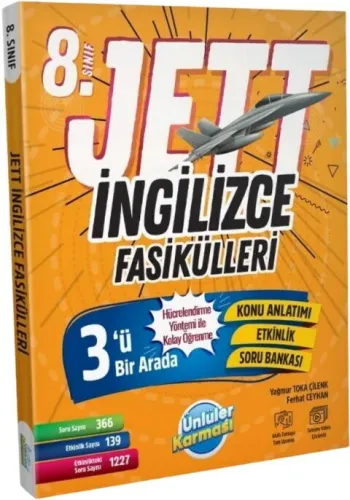 Ünlüler Karması 8. Sınıf İngilizce JETT Soru Fasikülleri