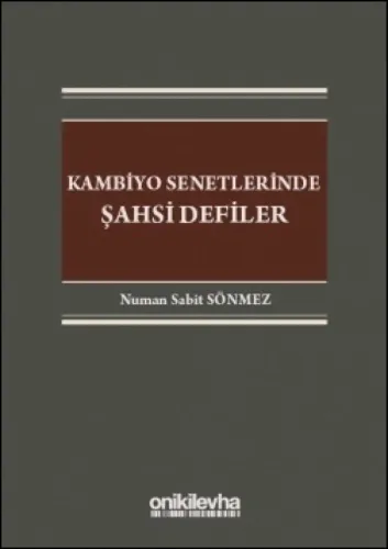 Kambiyo Senetlerinde Şahsi Defiler