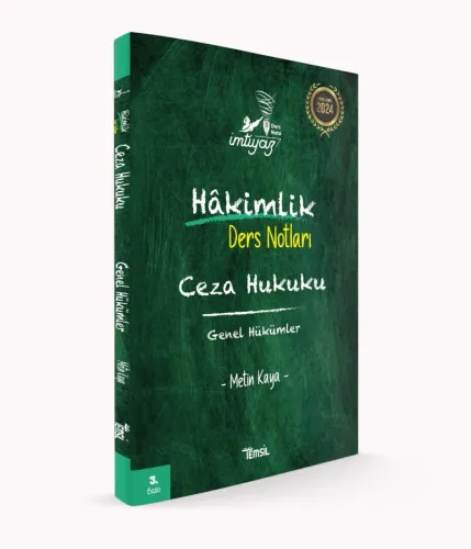 İmtiyaz Hakimlik  Ders Notları Ceza Hukuku Genel Hükümler