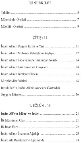 1001 Hadis Işığında İmam Ali (a.s) (Ciltli) Ali Rıza Sabirî