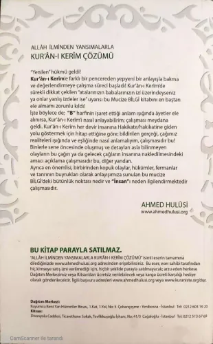 Kur'anı Kerim çözümü Ahmed Hulusi www.Ahmed Hulisi. org %38 indirimli