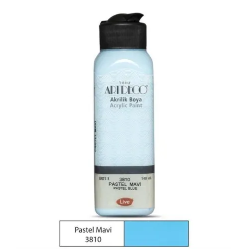 Artdeco Pastel Akrilik Boya 140ml P. Mavi 3810