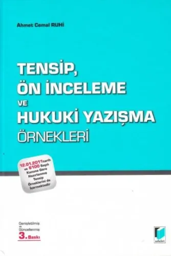 Tensip Ön İnceleme Ve Hukuki Yazışma Örnekleri