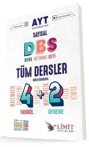 Limit Yayınları AYT Tüm Dersler Sayısal DBS 4+2 Soru Bankası