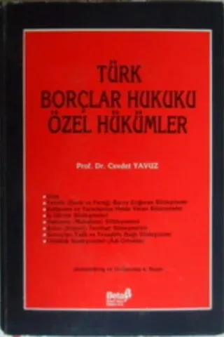 Türk Borçlar Hukuku Özel Hükümler