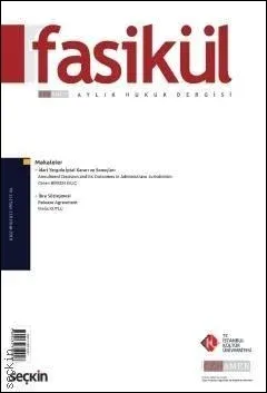 Fasikül Aylık Hukuk Dergisi, Yıl: 11 Sayı: 110, Ocak 2019