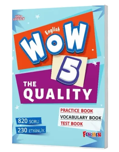 Fenomen Okul Wow English 5. Sınıf The Quality + Practice Book + Vocabulary Book + Test Book