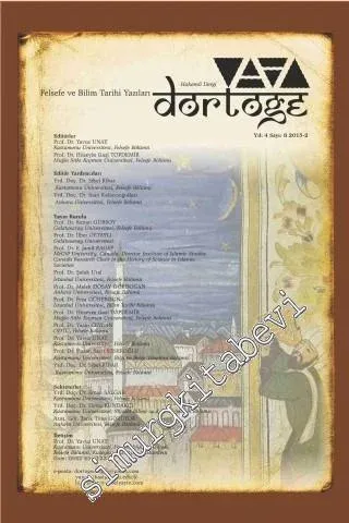 Dörtöğe Dergisi: Felsefe ve Bilim Tarihi Yazıları 2015/2 - Sayı: 8    Yıl: 4  Ocak