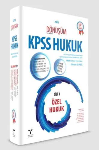 Dönüşüm KPPS Cilt 1 Özel Hukuk; Modüller set - 4 Kitap