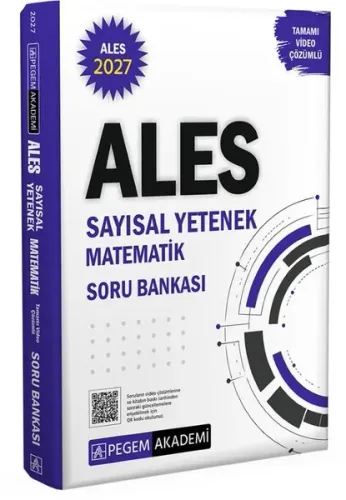 Pegem Yayınları 2027 ALES Sayısal Yetenek Matematik Tamamı Video Çözüm